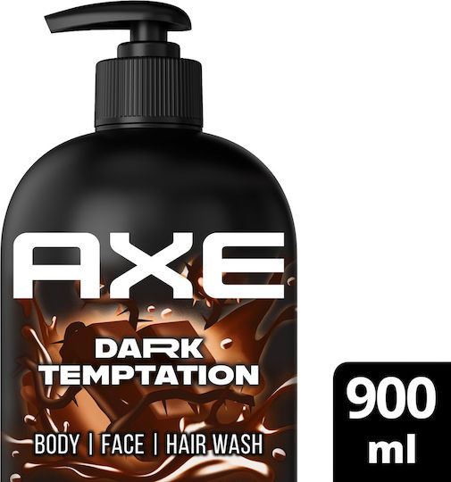 Axe Dark Temptation Bubble Bath for Men with AHA and Chocolate Scent 900ml
