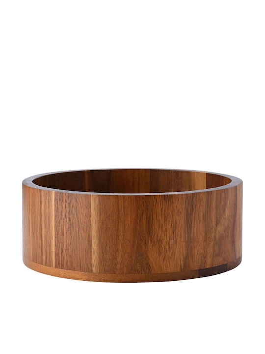 Estia Allure Wooden Brown Fruit Bowl 30x30x9.5cm