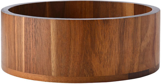 Estia Allure Wooden Brown Fruit Bowl 25x25x9.5cm