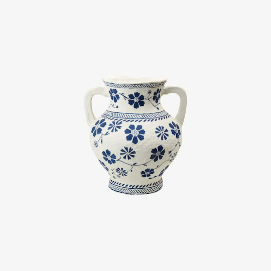 Phos & Gaia Decorative Porcelain Vase Angus White