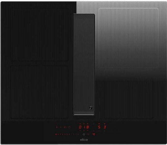 Elica NikolaTesla Velvet BL/A/83 Induction Autonomous Cooktop With Hood 72x51.5cm