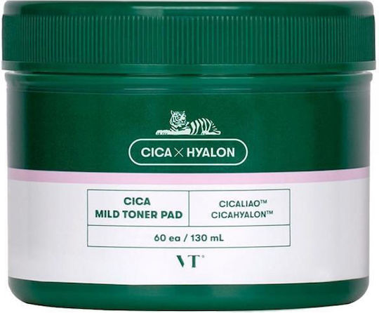 VT Cosmetics Cica Tücher Gesichtswasser mit Centella Asiatica 60 Stück