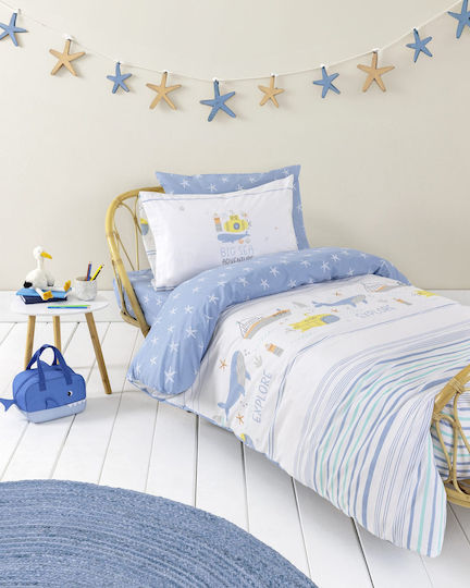 Nima Sea Fata De Pernă Pentru Copii Din 100% Bumbac Multicolor