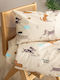 Palamaiki Set Kids Pillowcases Made of 100% Cotton 52x72cm Multicolour