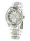 Chronotech Men's Watch 44mm Battery with Transparent Rubber Strap