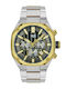 Women's Watch Chronograph Battery with Silver Stainless Steel Bracelet