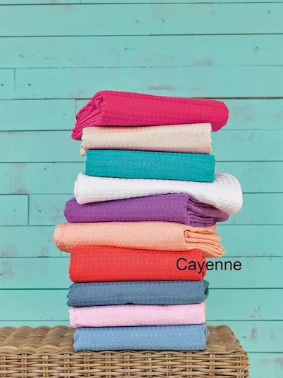 Palamaiki Colour Κουβέρτα Πικέ Υπέρδιπλη 240x250εκ. Cayenne