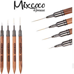 Mixcoco Σετ Ξύλινων Πινέλων Liner