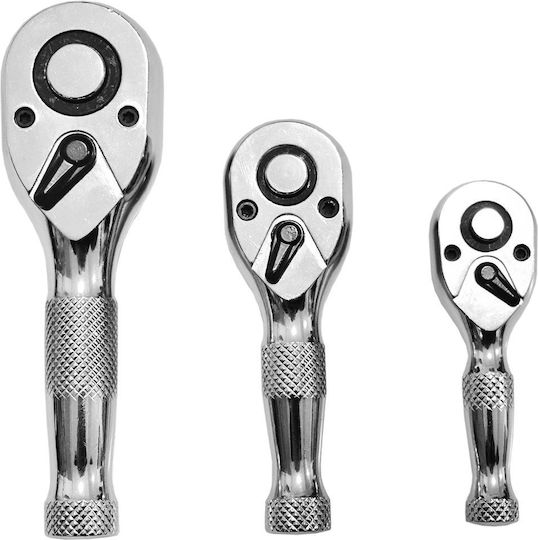 JBM Σετ Καστάνιες 72 Δοντιών με Καρέ 1/4" / 1/2" / 3/8" 3τμχ