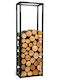 CookKing Cornel Hölzernes Kaminholzregal Lagerung Holz 120x40x20cm