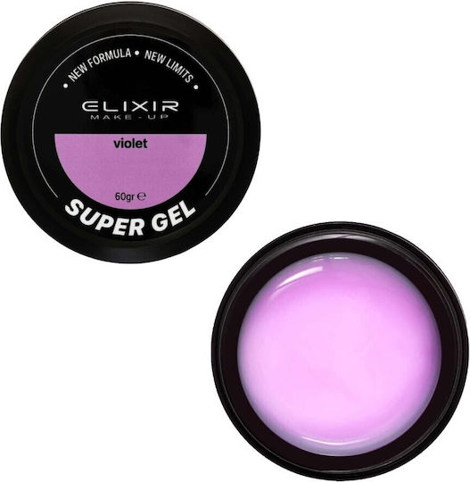 Elixir Гел За Нокти Builder Лилав 60гр