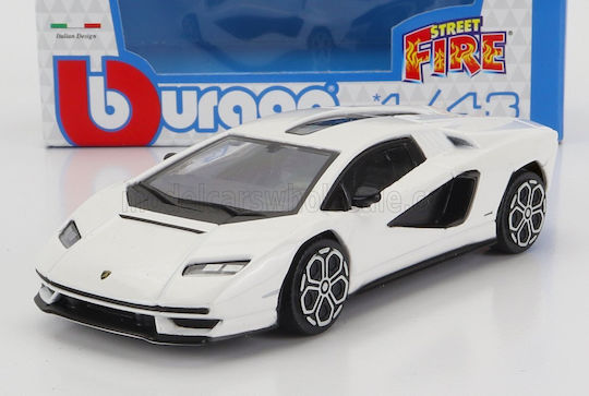 Burago Model Static Metalic Lamborghini 1:43 Countach Alb