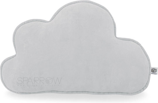 Sparrow Детска Декоративна Възглавница Екрю Cloud Light Grey 40x30 см