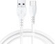 Yesido USB 2.0 Cable USB-C Male - USB-A 18W White 1m 20 Pieces