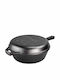 Lodge Wanderlust Series Double Cast Iron Pan with Lid with Ceramic Coating 26cm