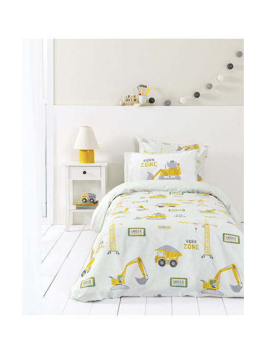 Nima Nima Kinderbettlaken Set Mit Gummizug Baumwolle Big Truck 170x255cm 3 Stück