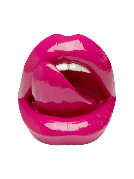 Decorative Tabletop Hot Lips Ceramic Pink 25.5*20*23cm