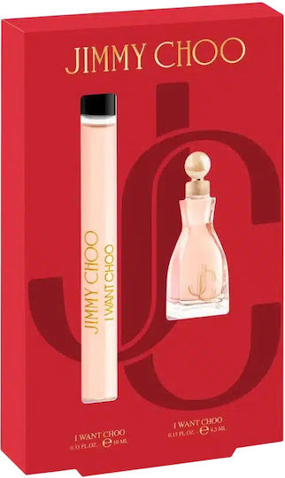 Jimmy Choo Set I Want Choo Eau De Parfum Women 10 Ml + I Want Choo Eau De Parfum Women 4.5 Ml *miniature
