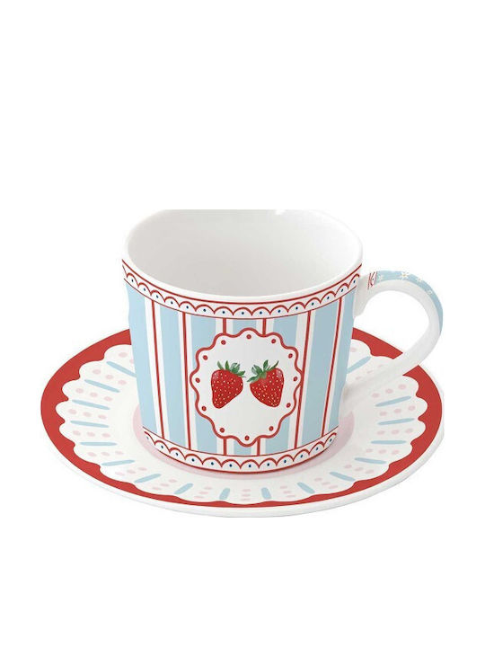 Marva Fruit Mania Tasse Kaffee aus Porzellan Mehrfarbig 400ml