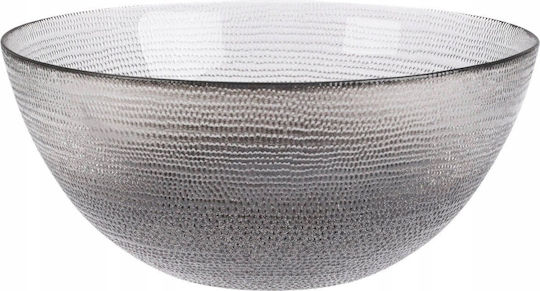 Home&Styling Collection Μπωλ Σερβιρίσματος Στρογγυλό Γυάλινο Μαύρο με Διάμετρο 21εκ.