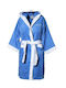 Sunshine Kinderbademantel Blau mit Kapuze