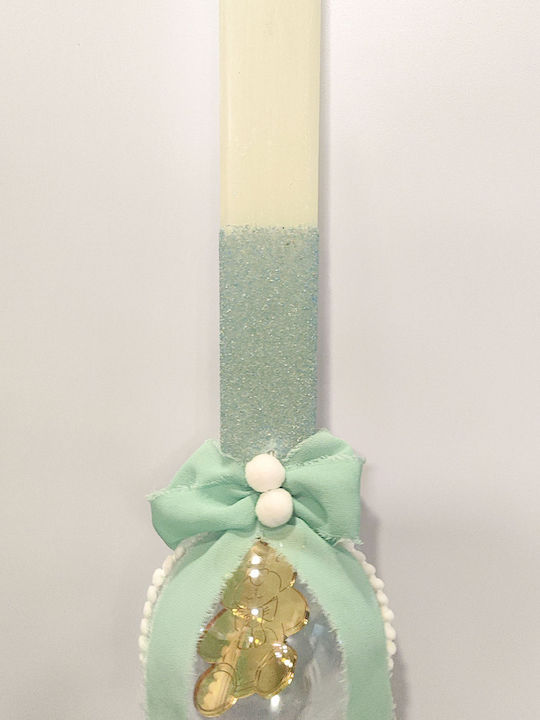 Lumanare De Paste Parfumata Si Handmade Ecru Minge & Albastra