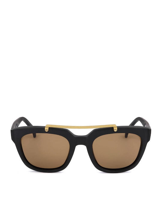 Jupiter Unisex Γυαλιά Ηλίου με Μαύρο Σκελετό και Κίτρινο Φακό