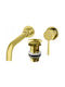 Granitan Granitan Eingebaute Wasserhähne Set für Waschbecken Gold