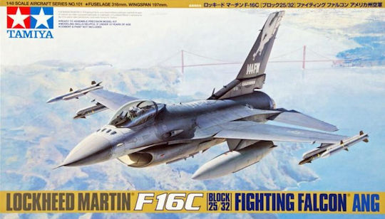 Tamiya Lockheed Martin F-16c Block 25/32 Fighting Falcon Ang 1/48 Σετ Μοντελισμού