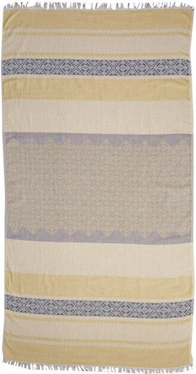 Aquablue Beach Towel Cotton with Fringes 180x90cm