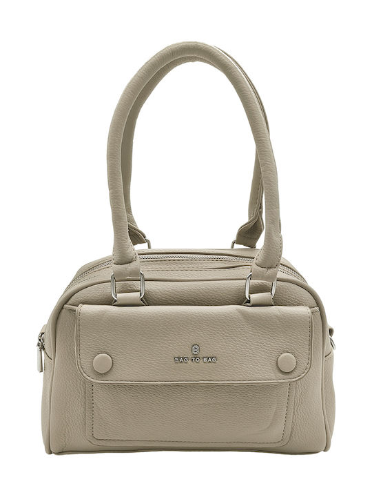 Gift-Me Fabric Women's Shoulder Bag Beige