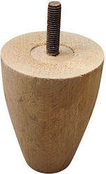 JGS S.A. Hölzernes Möbelbein Braun