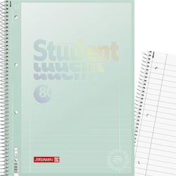 Brunnen Spiral Notebook Ruled A4 160 Paper Sheets Pastel Green Brunnen Spiral Notebook Ruled A4 160 Paper Sheets Pastel Green