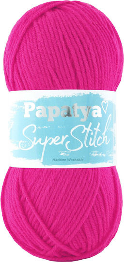 Kamgarn Papatya Super Stitch Νημα Πλεξιματος Col4370 Φουξια Ακρυλικο 100gr 200mtr