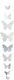 Raeder Paper Garland for Party Butterflies in White Colour 110cm