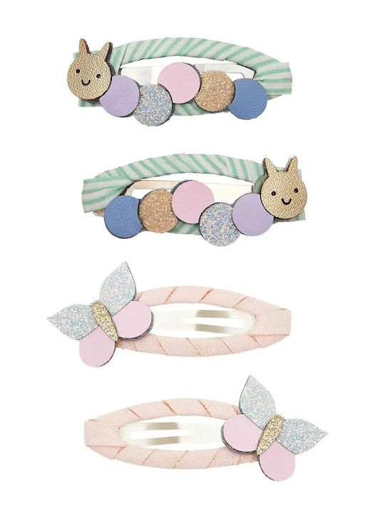Mimi & Lula Set Kids Hair Clips with Bobby Pin Figure 4 Pieces