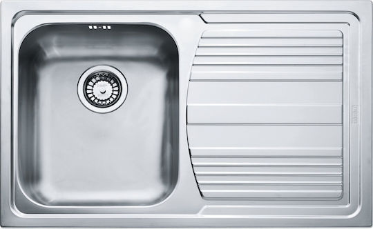 Franke Llx 611-79 Ένθετος Νεροχύτης Inox Μ79xΠ50cm Ασημί