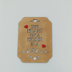 Wooden Decorative Heart A Home Is A Mother Toxylo