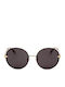 Women's Sunglasses with Gold Frame and Gray Lens