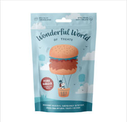 Wonderful World Burger Dog Treat with Pork 50gr