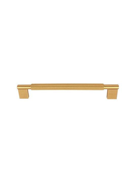 Viefe Mâner Pentru Mobilier Din Metal Brushed Brass 291mm (Centrele Găurilor 192mm) 0583192L291