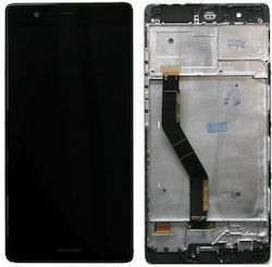 Οθόνη & Μπροστινή για Huawei P9 Plus (Μαύρο)