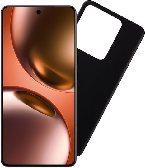 Volte-Tel Silicone Camera Guard Back Cover with Neck Strap Black for Realme GT 7