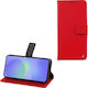 Volte-Tel Camera Guard Book Synthetic Leather / Silicone Red (Galaxy A37)
