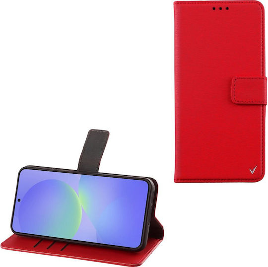 Volte-Tel Camera Guard Book Synthetic Leather / Silicone Red (Galaxy A37)