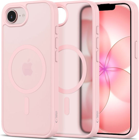 Tech-Protect Basicmag Back Cover Silicone / Plastic Pink (iPhone 17e / 16e)