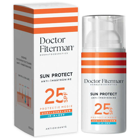 Fiterman Pharma Sun Protect Αντηλιακή Κρέμα Προσώπου SPF25 50ml