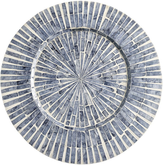 Polihome Dekorative Platte Hölzernes Graue 35x35x1cm