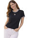 Women's Black Cotton Blouse