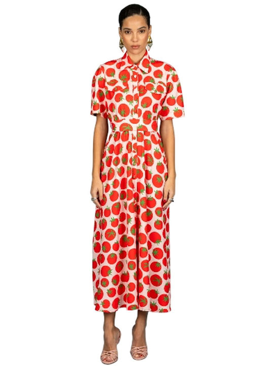 Chaton Damenkleid All Day Rotes Kleid